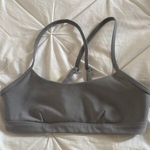 ALO Yoga Luna Gray Sports Bra